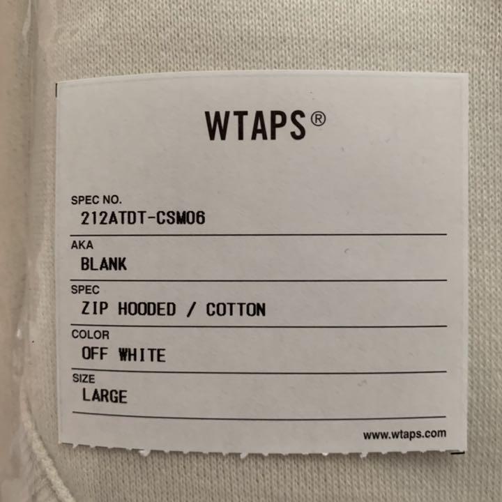 サイズ⒢ 新品未使用 WTAPS 21aw BLANK ZIP HOODED オフホワイト gforx-m28896273629 ╊ネイバーフ