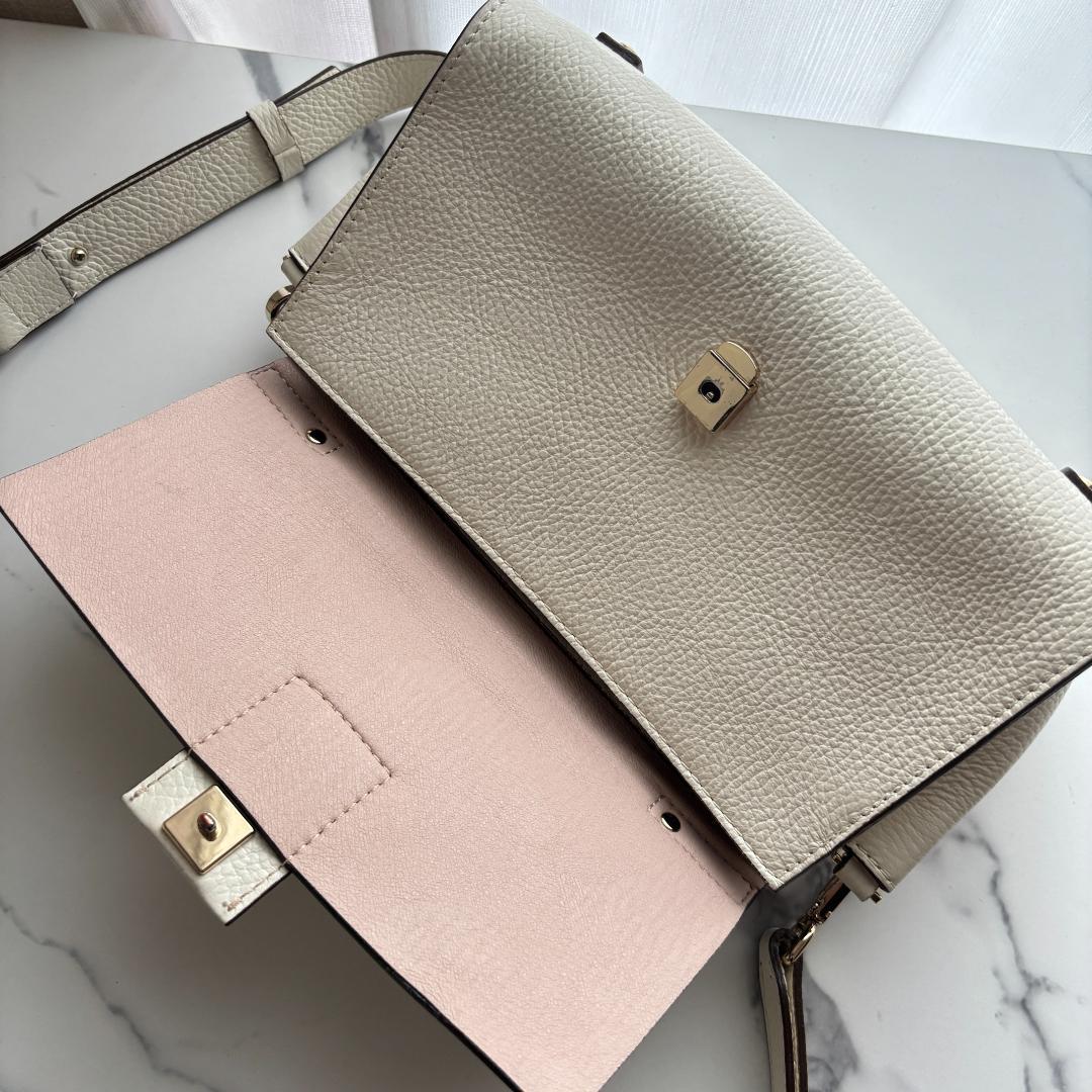 【極美品】ロリステッラ　BETH　Mサイズ　2wayショルダーバッグ　白　本革