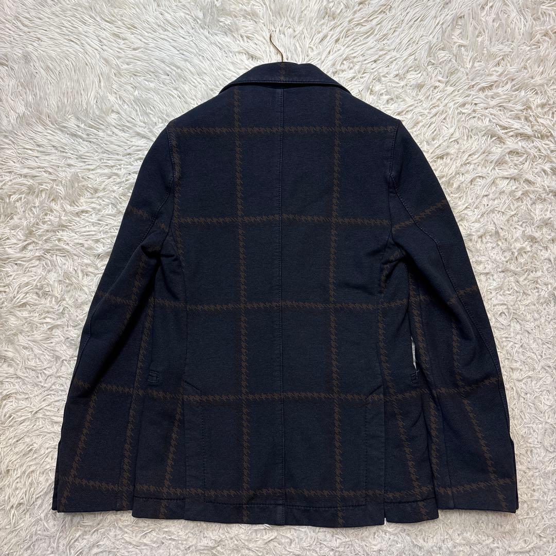 ネイビー チェック柄