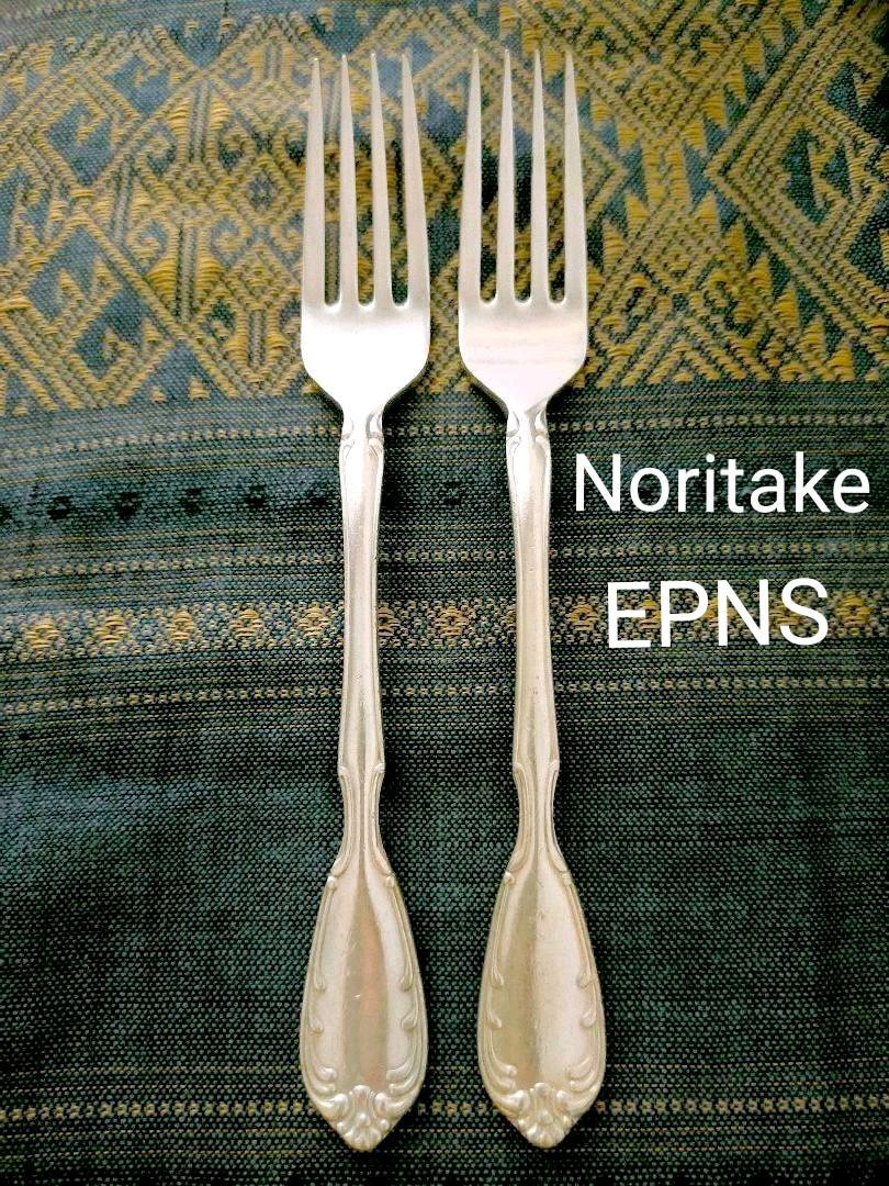 ノリタケNoritake シルバープレートフォーク2本セット