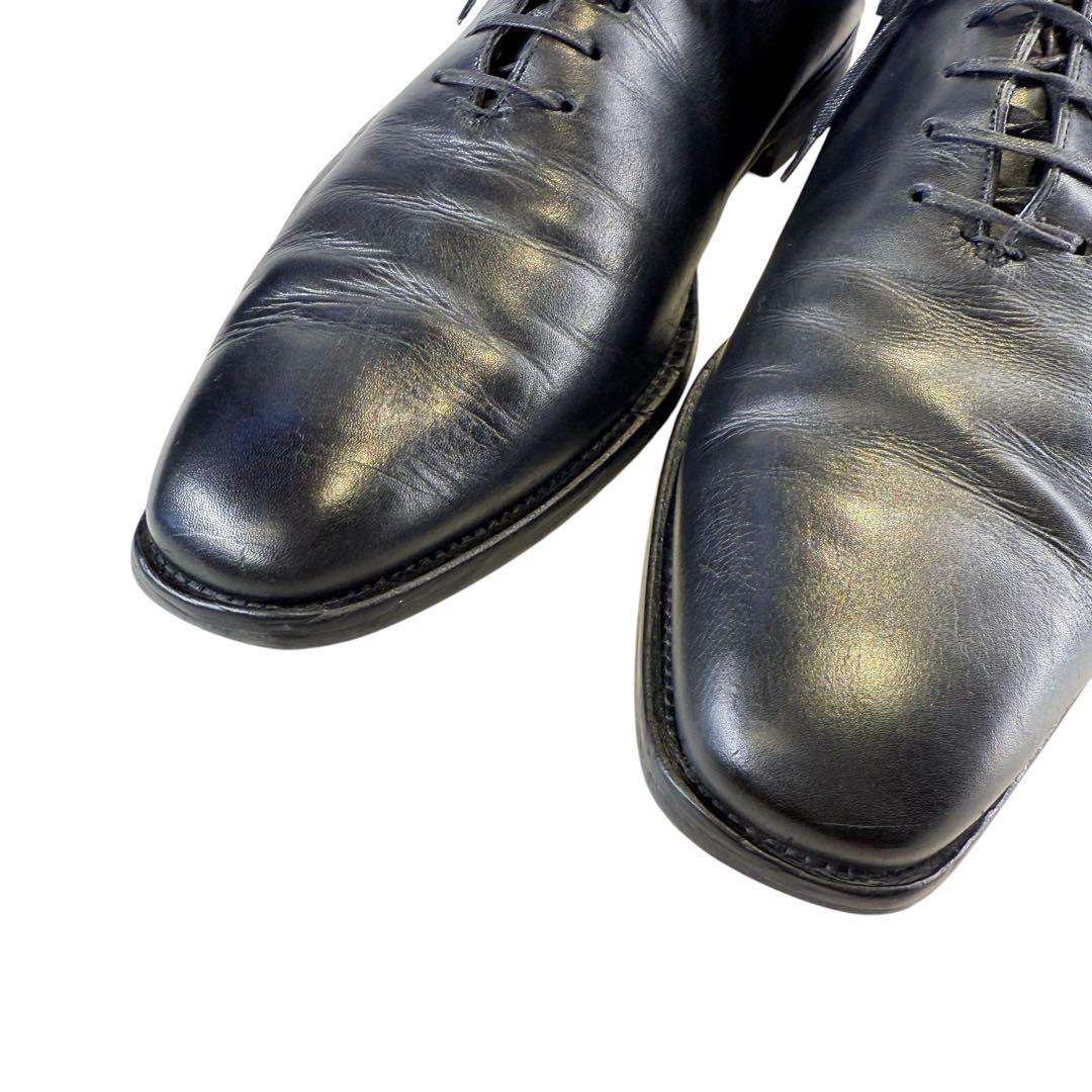 新しいブランド 良品】Salvatore ホールカット（9）革靴本革黒 Ferragamo 靴