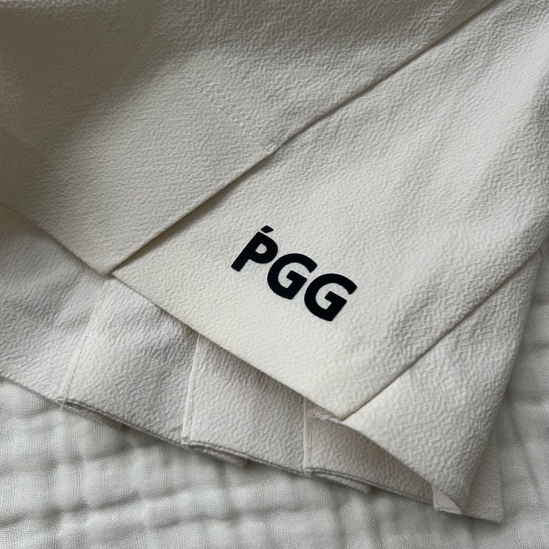 【パーリーゲイツ】PGG プリーツ　ロゴネームライン ゴルフ　スカートM