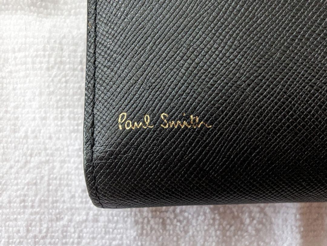 美品 Paul Smith ブラック 二つ折り財布