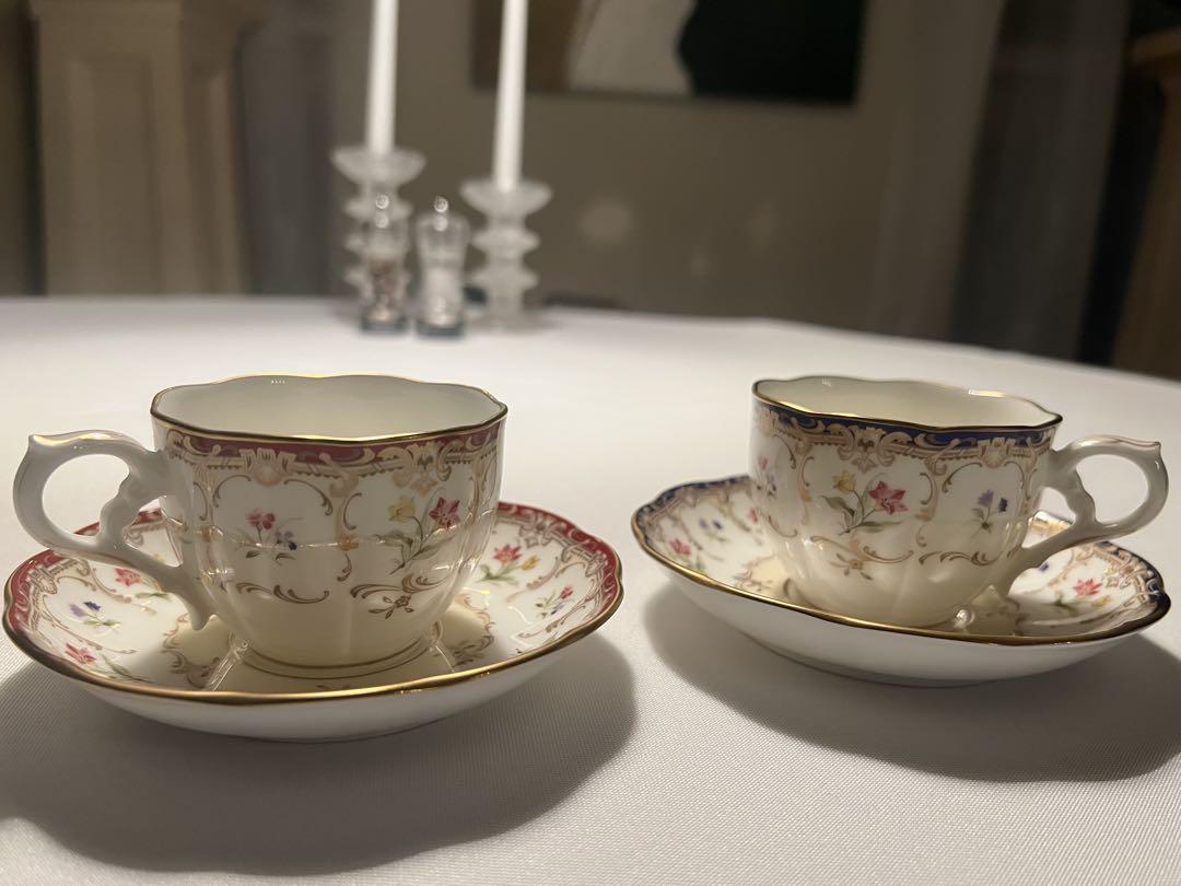希少　ノリタケ　ジョリペタル　カップ&ソーサー　ボーンチャイナ