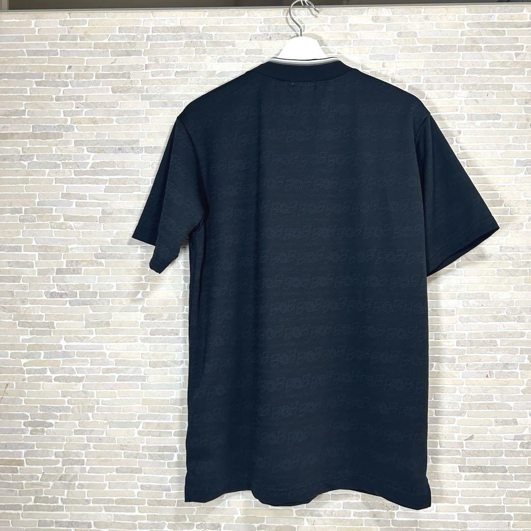 【爆売り！】 BOB新品】モックネック 吸水速乾・UVカット ジャガード 半袖 メンズウェア