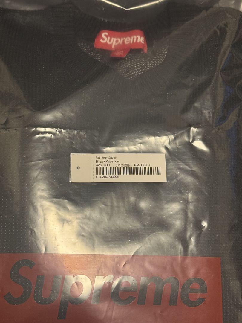 Mサイズ】【値下げ可】Supreme Money Sweater Black