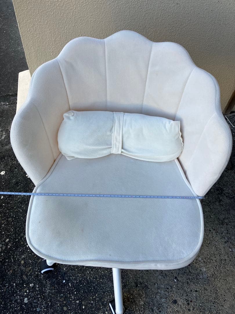 シェル型ホワイトオフィスチェア目立った傷や汚れなし MARWIL-DEMENAGEMENTS_CH