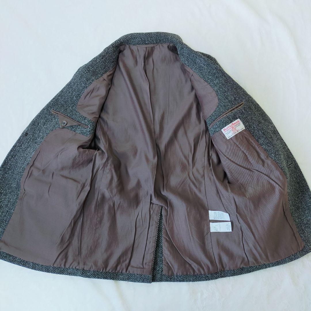 ✨️美品✨️MUJI LABO ハリスツイード テーラードジャケット グレー M