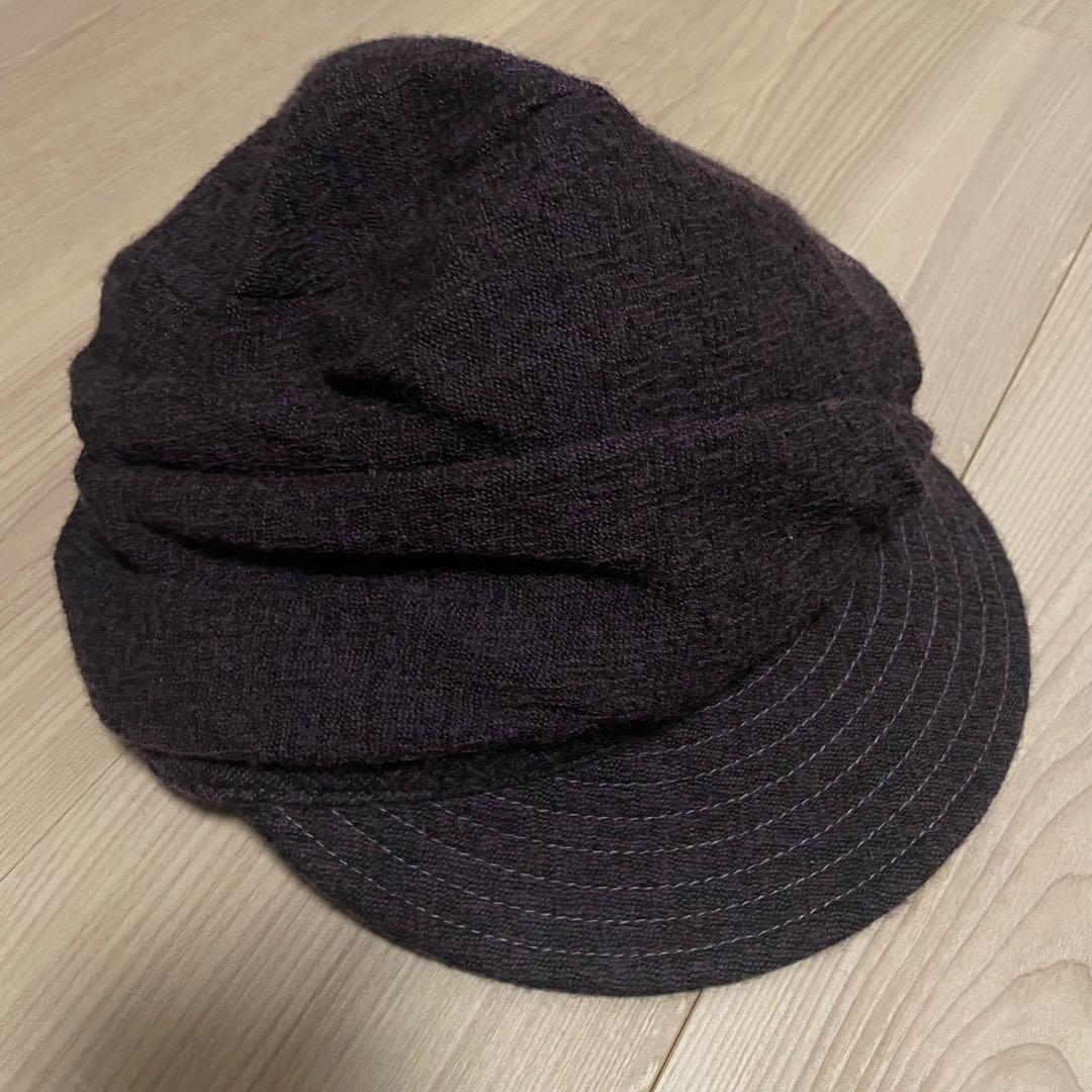 Vivienne Westwood ベレー帽　キャスケット　パープル　刺繍オーブ