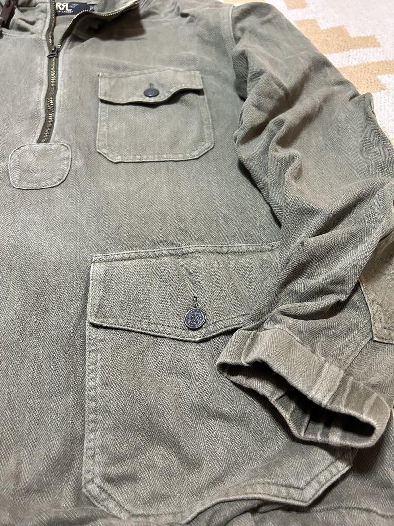 RRL ジャカードニット ポップオーバー アノラック　S size