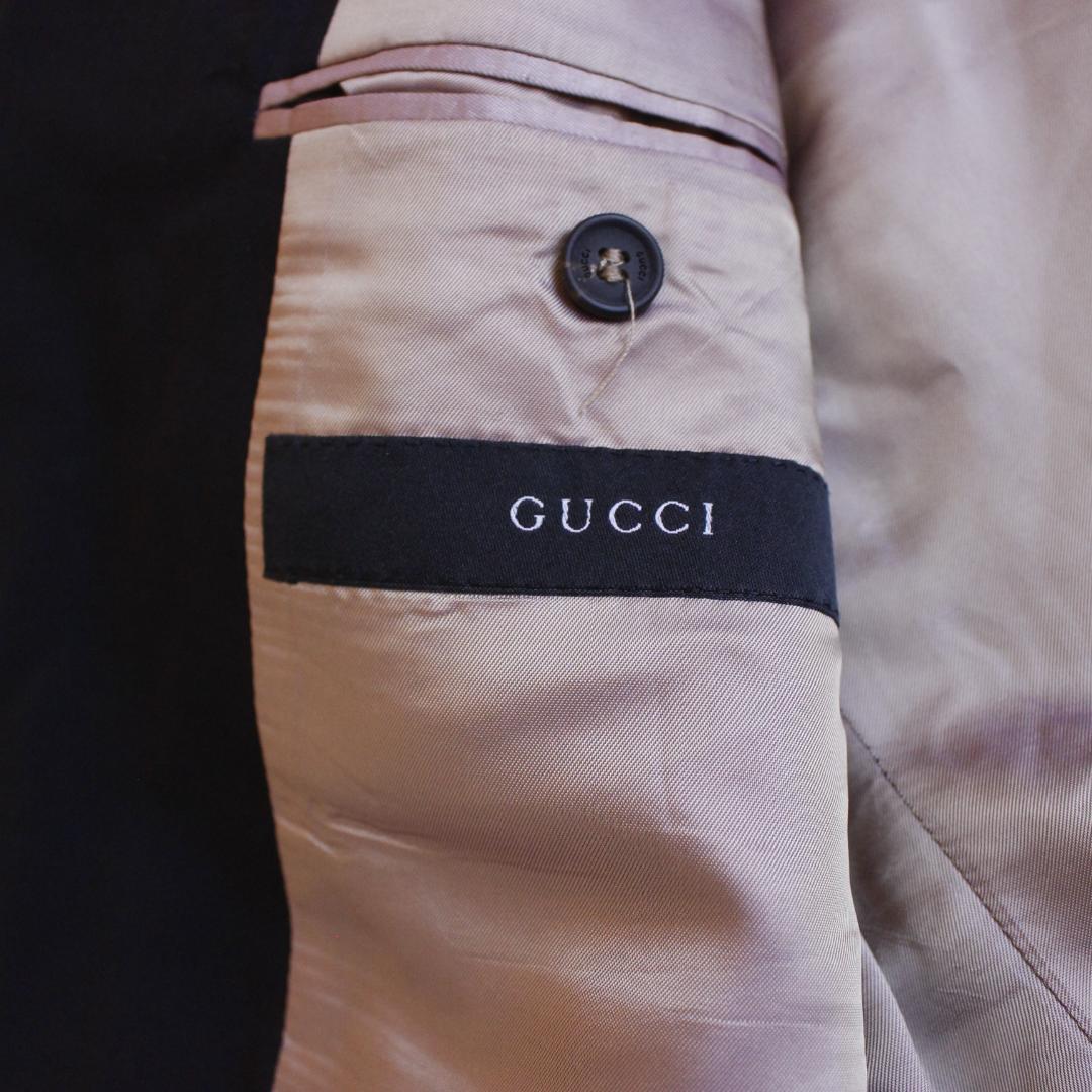 GUCCI トムフォード期 セットアップスーツ ブラック 50 ウール
