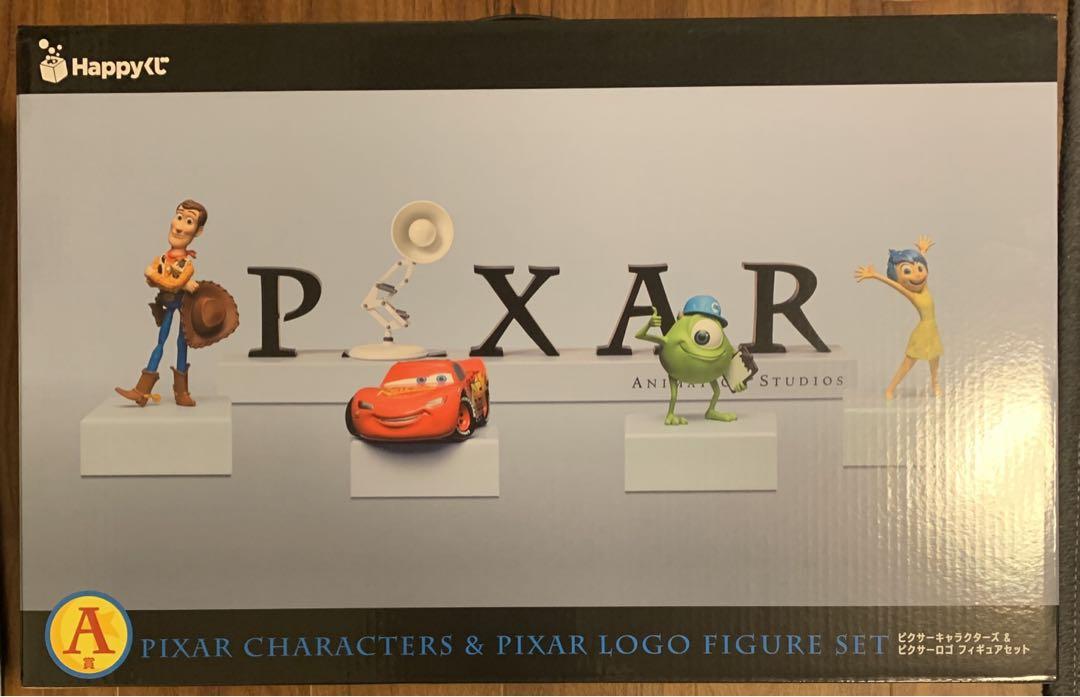 ピクサー1番くじA賞 ピクサーキャラクターズ&ピクサーロゴフィギュアセット