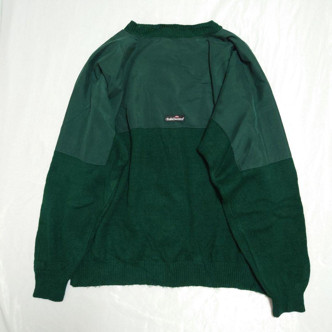 80s USA製 Rain Sweater 切替素材 ニット セーター mdprevattcaulkingandwaterproofing.com