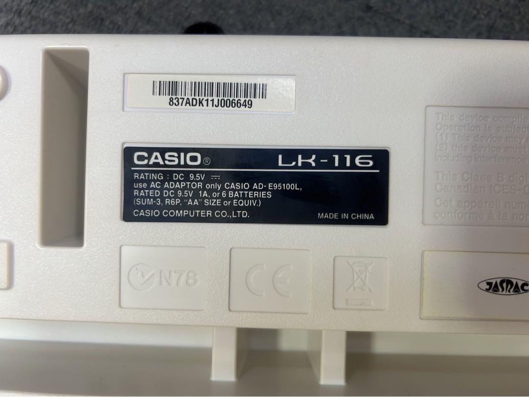 カシオ キーボード カバー付き LK-116 A60518-1