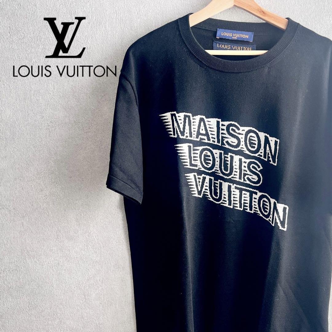 美品★ルイヴィトン　ニット　Tシャツ　ブラック　MAISON メンズ　XL