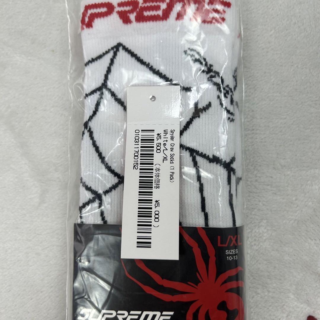 【ファッション通販】 新品未使用 XL L G38 シュプリーム スパイダー 靴下 ソックス レッグウェア