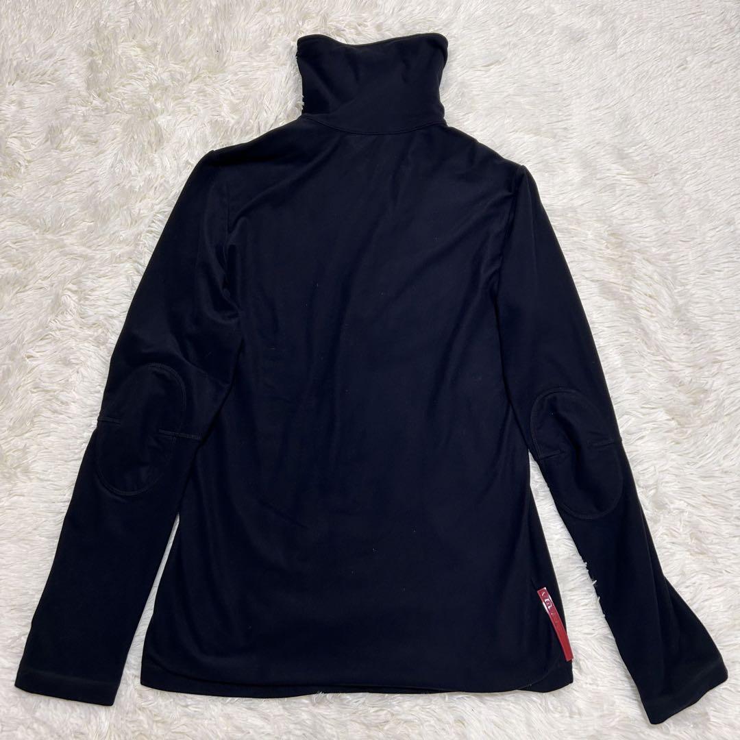 【良品！✨】PRADA プラダスポーツ ハーフジップ ロングTシャツ タートル