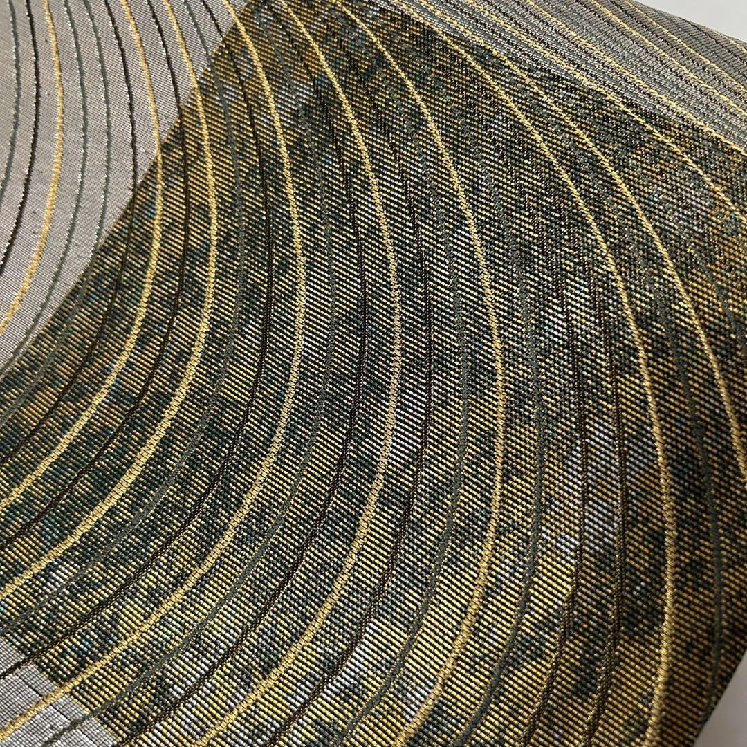袋帯 草野一騎 市松 引き箔 正絹 AO-4322 袋帯 草野一騎 市松 引き箔 正絹 AO-4322 着物・浴衣