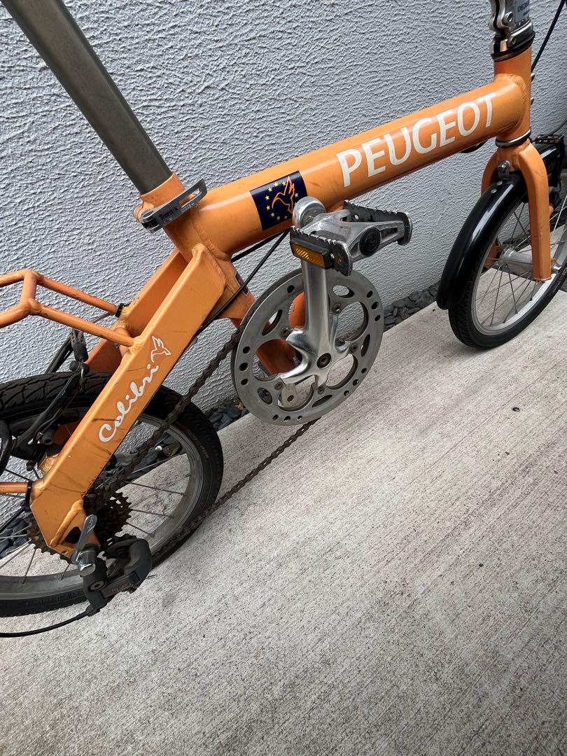 PEUGEOT 折り畳み自転車コリブリ オレンジ(北海道、沖縄除く