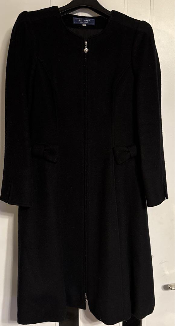 お値下げ❣️2024エムズグレイシー ジャケットコート黒　40 M'S GRACY 2024 A/W Collection | msgracy