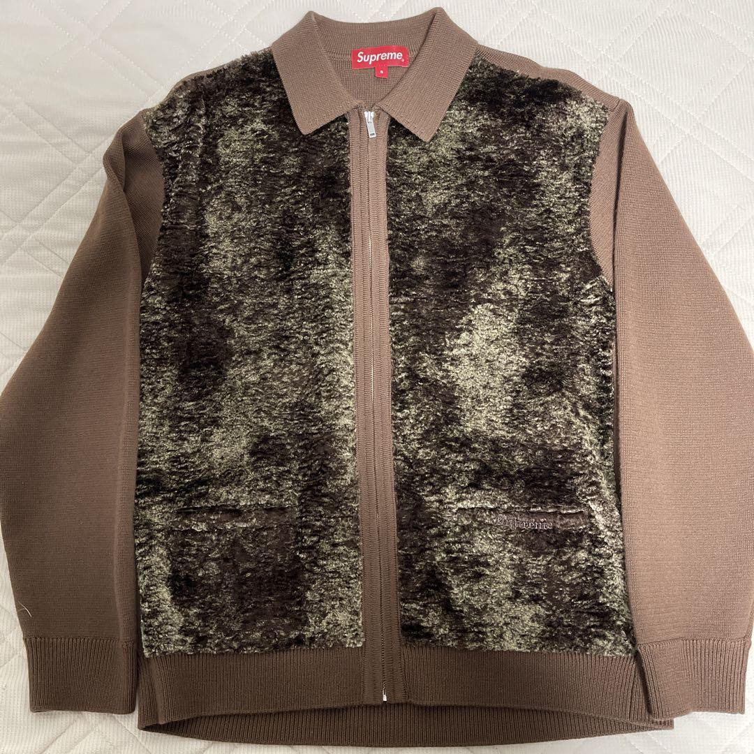 トップス SUPREME Faux Fur Zip Up Cardigan