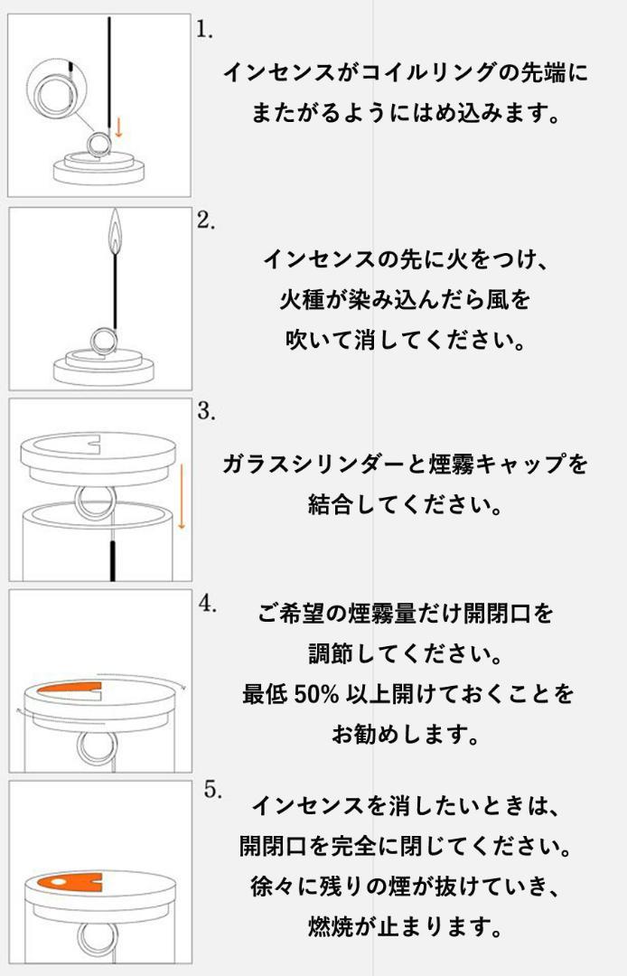 Burn＆Off　完璧主義者向けの360度インセンスホルダー