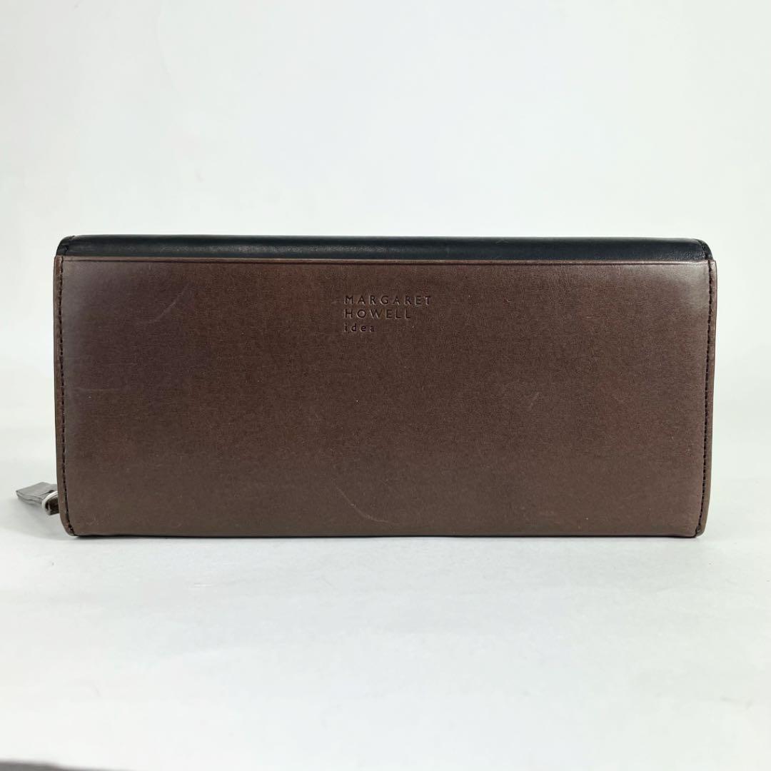 展示品 マーガレットハウエル 長財布 レザー ブラウン レディース m4 新品
