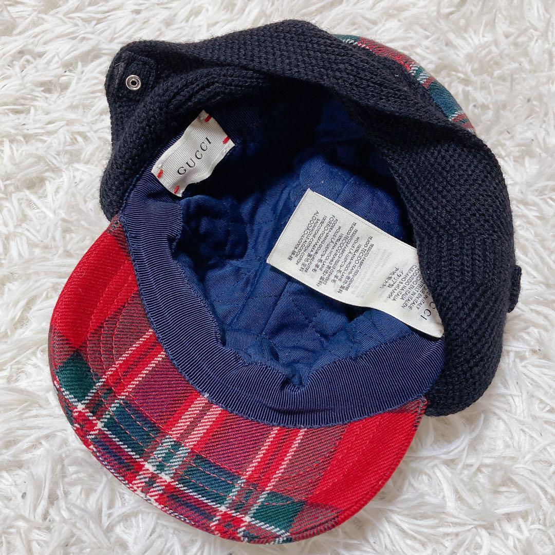 GUCCI グッチ　キッズ　キャップ 美品:グッチ GUCCI 子供 キャップ 帽子