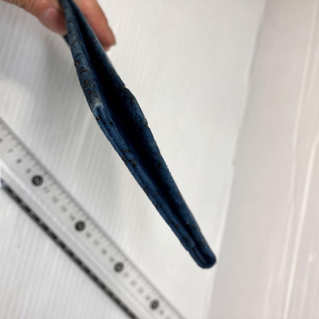 印伝　長財布　紺色 トンボ 総柄 未使用