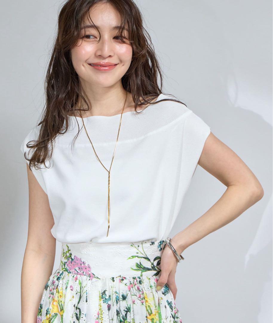 ラブティックボンボン 【最強美人見え】 クールタッチUVオフショルフレンチニット