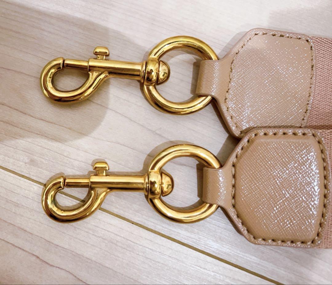 MARC JACOBS マークジェイコブス ショルダーストラップ　ピンクページュ