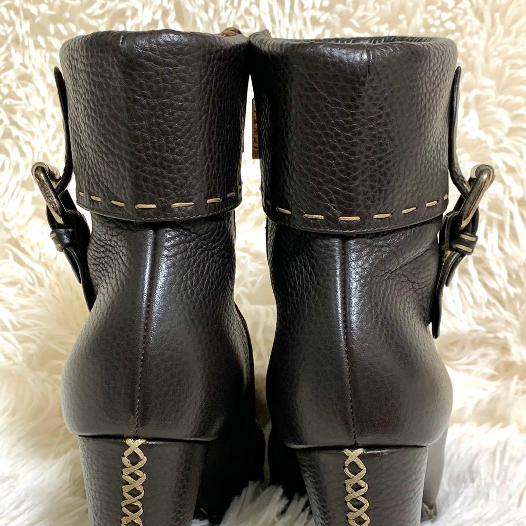 限定W特典付属 【美品】FENDI レザー ステッチ セレリア ショート