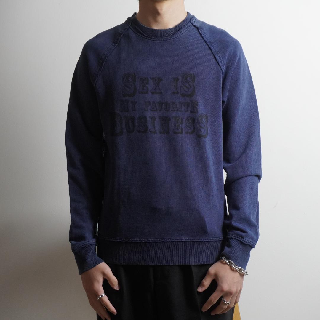 DOLCE & GABBANA スウェット ダメージ加工 ネイビー/Z235
