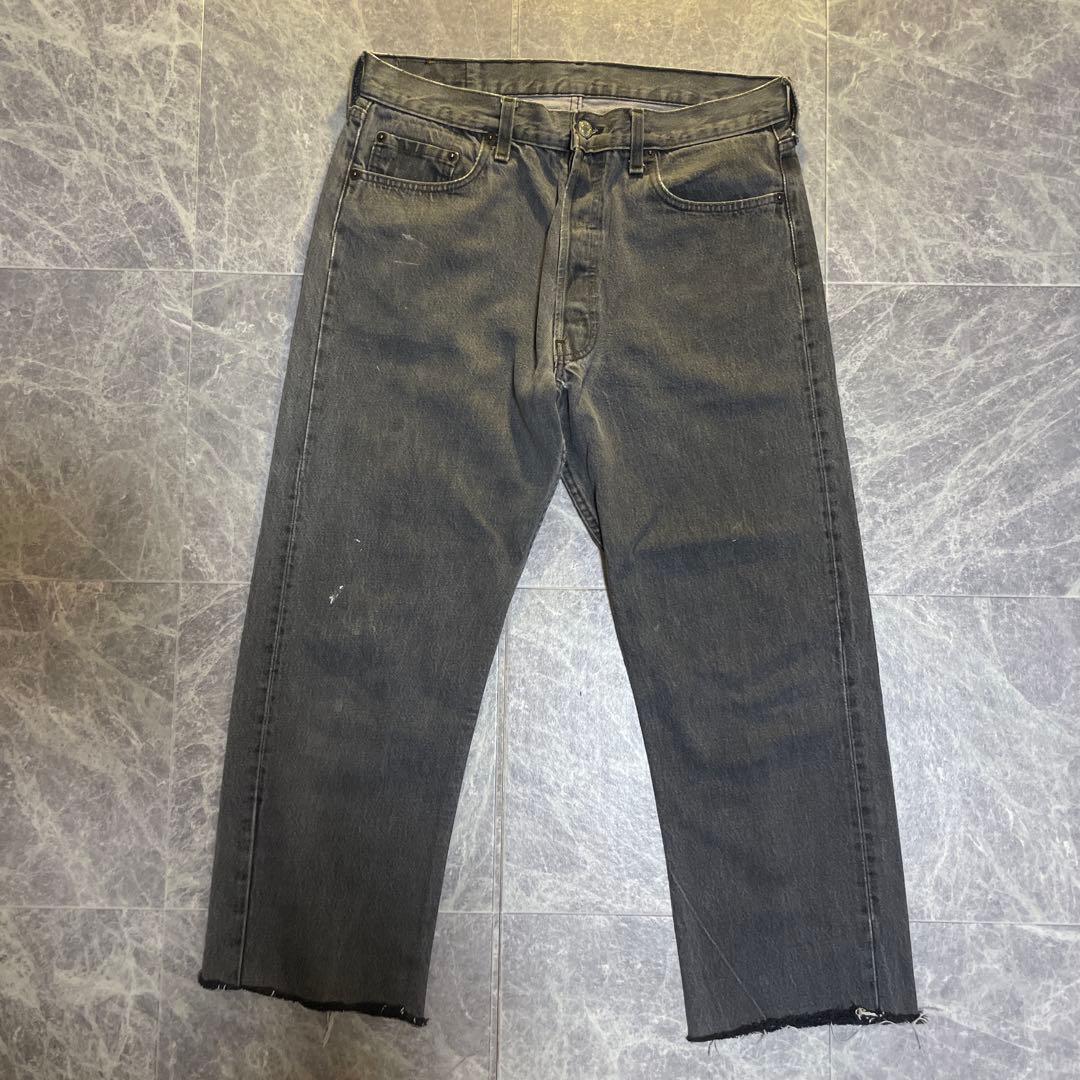 80s 90s リーバイス　先染め　ブラック　最初期　USA製　赤耳期　希少