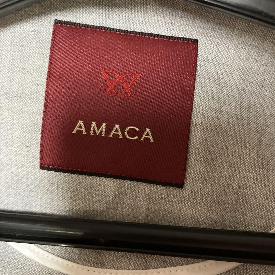 AMACA グレーのジャケット　サイズ40 裏地なし