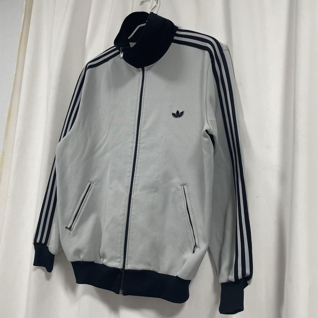 80s adidas ジャージ トラックジャケット デサント ビンテージ　LL