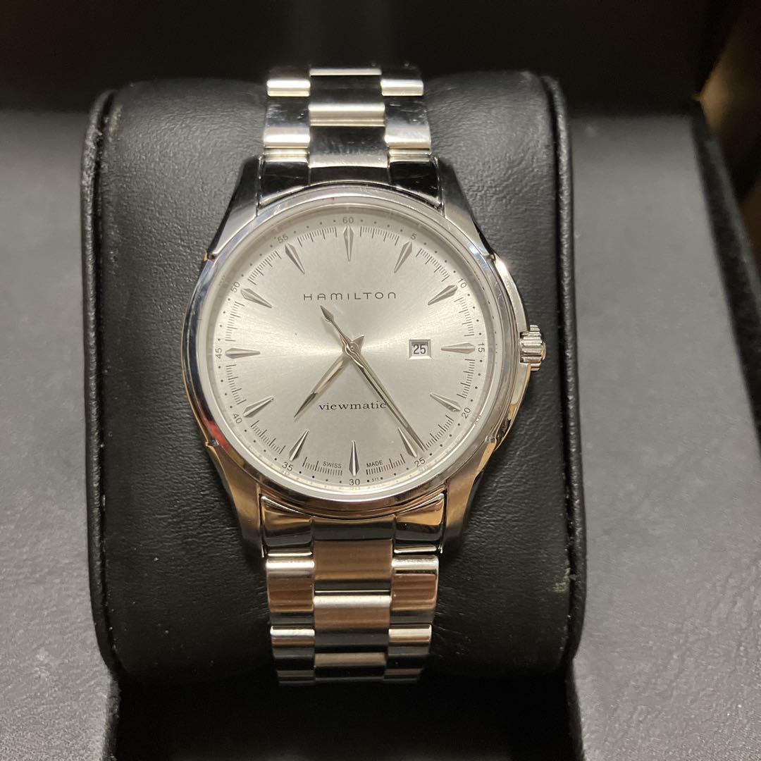 ●美中古 ハミルトン ジャズマスター ビューマチックデイト H323250 G有 ○美中古 ハミルトン ジャズマスター ビューマチックデイト