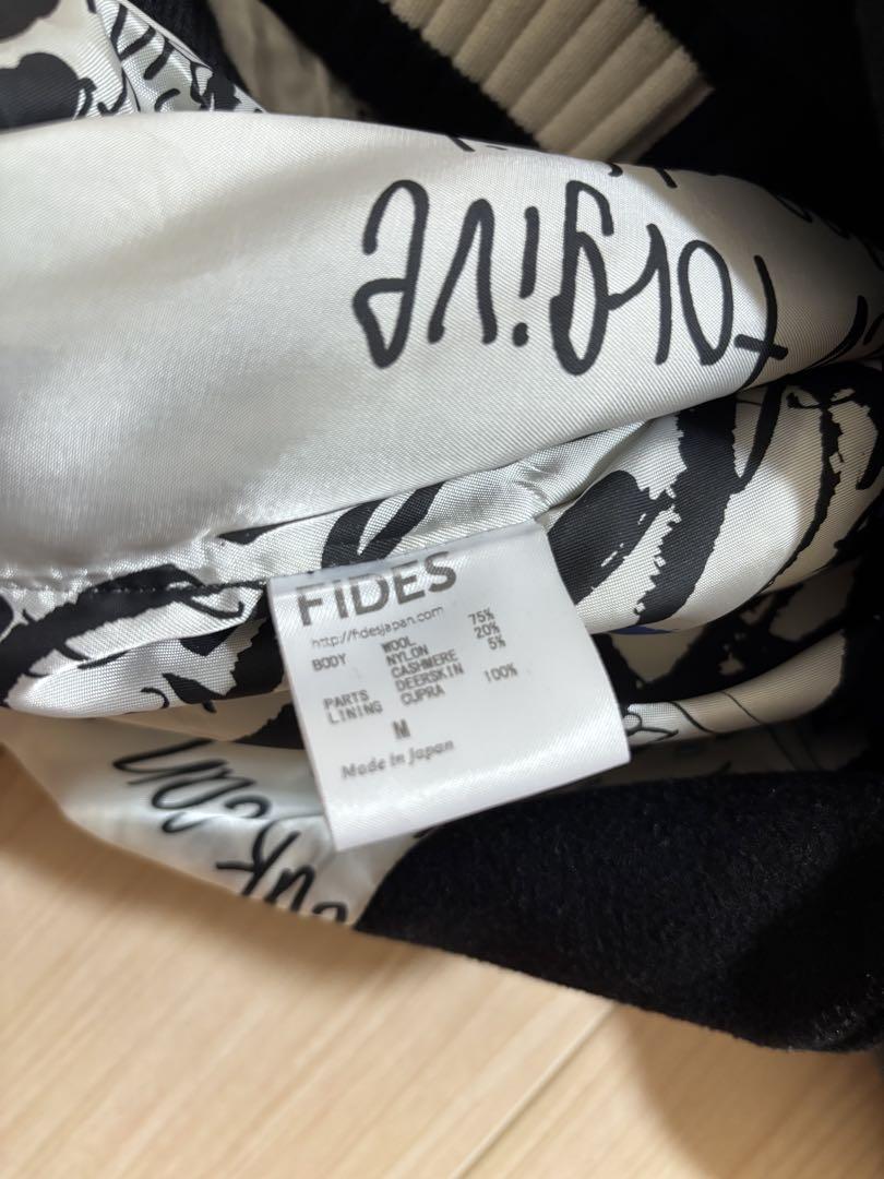 FIDES スタジャン 黒/白