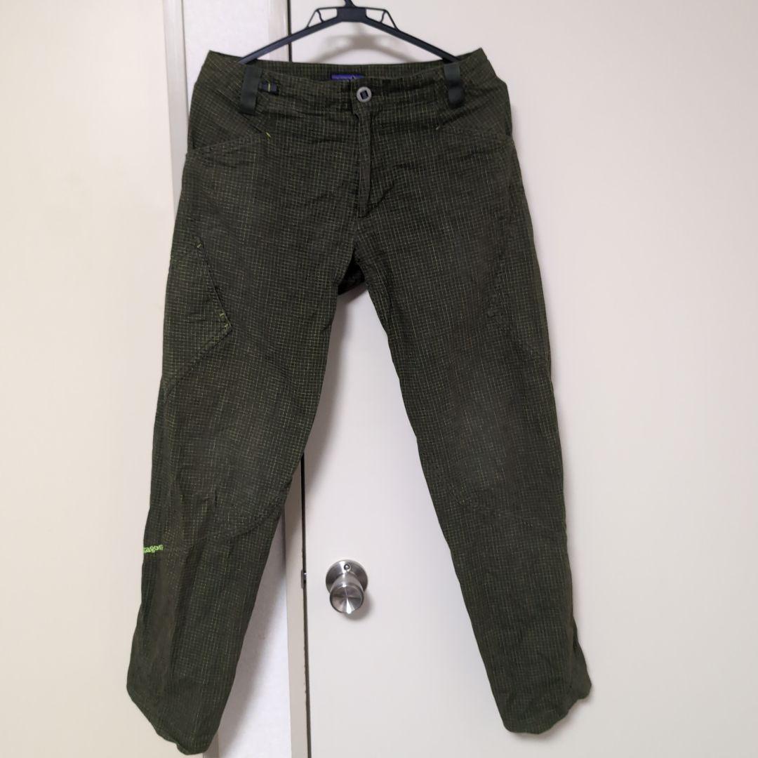 Patagonia ベンガロックパンツ サイズ28 グリーン チェック柄
