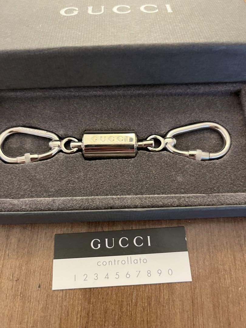 【未使用】GUCCI シルバー キーホルダー