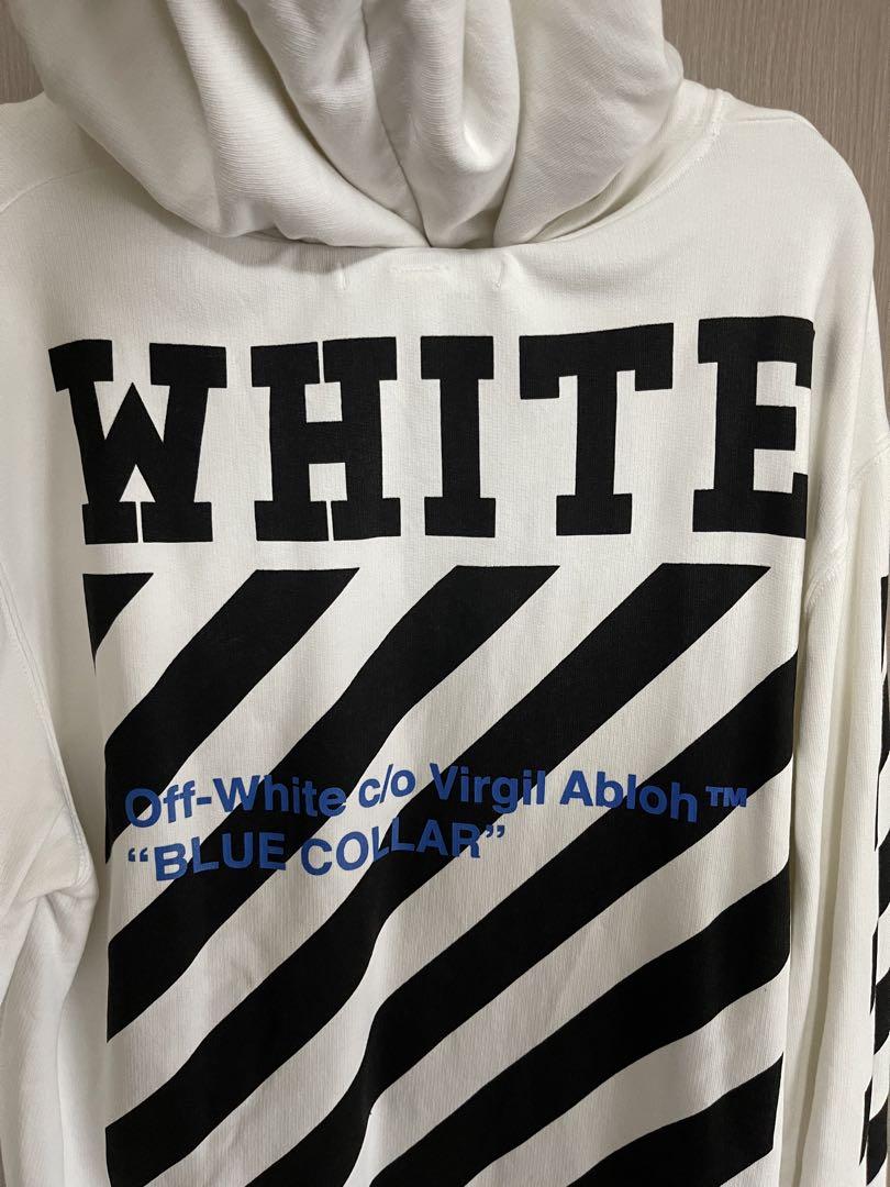 OFF-WHITE パーカー Lサイズ ブラック オフホワイト