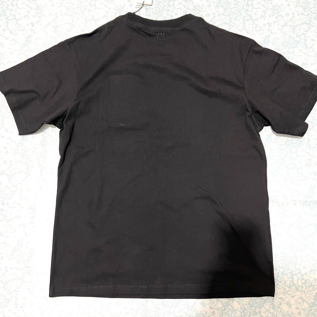 ファッション 通販ファッション - ami ハート刺繍 半袖Tシャツ 黒