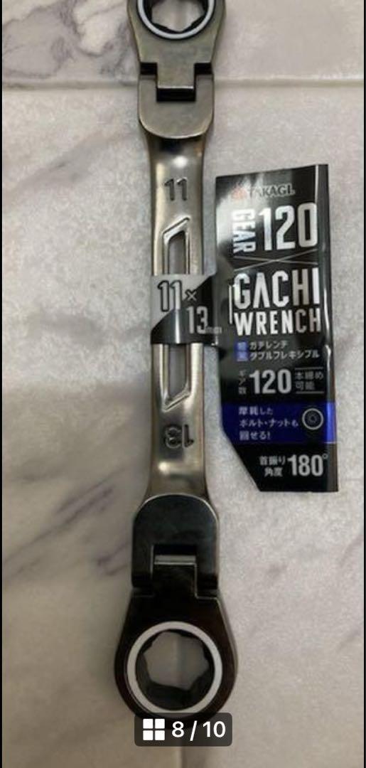 【新品】首振りダブルギアレンチ 軽量ガチレンチ ダブルフレキシブル 全6種セット