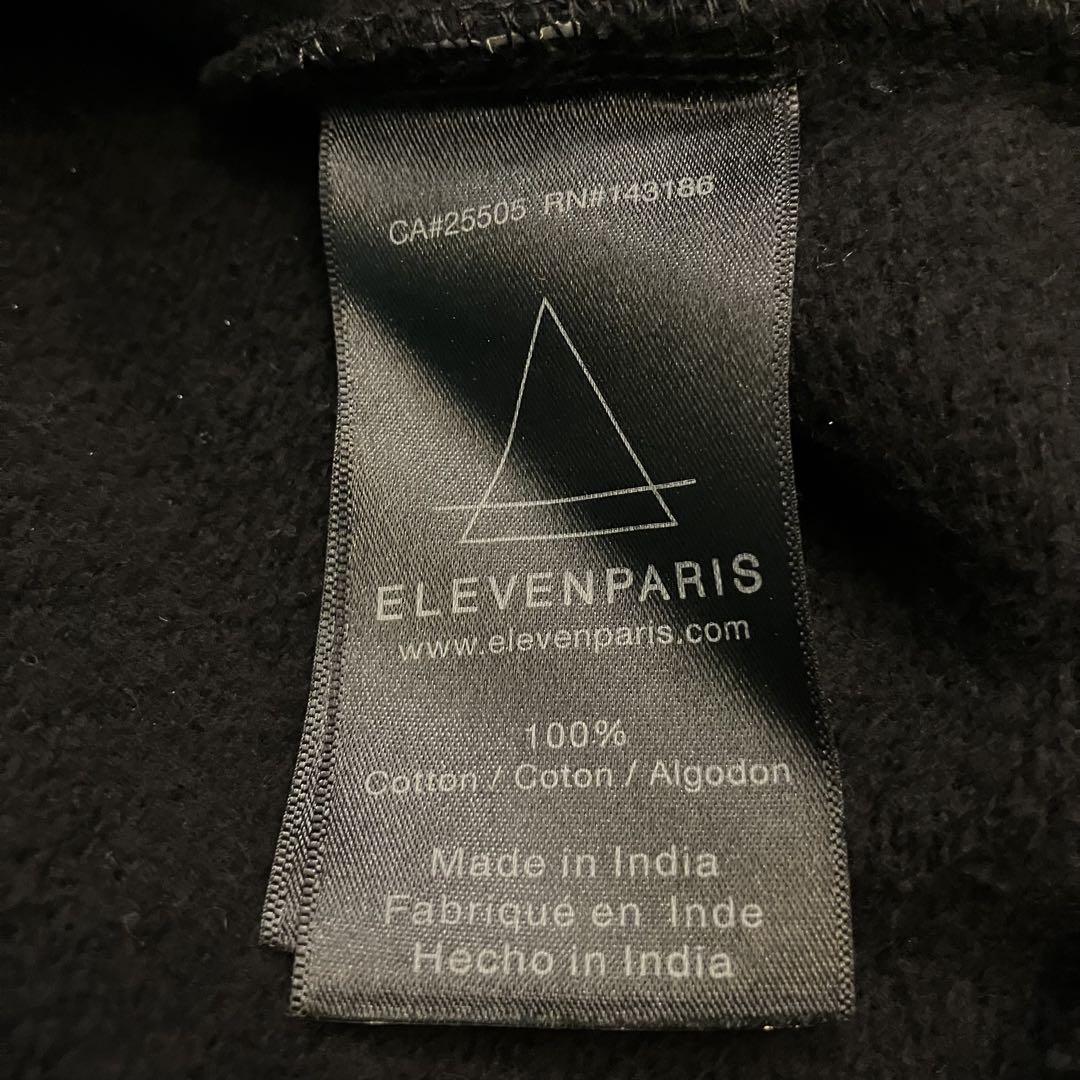 絶妙なデザイン ELEVEN PARIS イレブンパリ RHCP ロゴ トレーナー ブラック S トップス