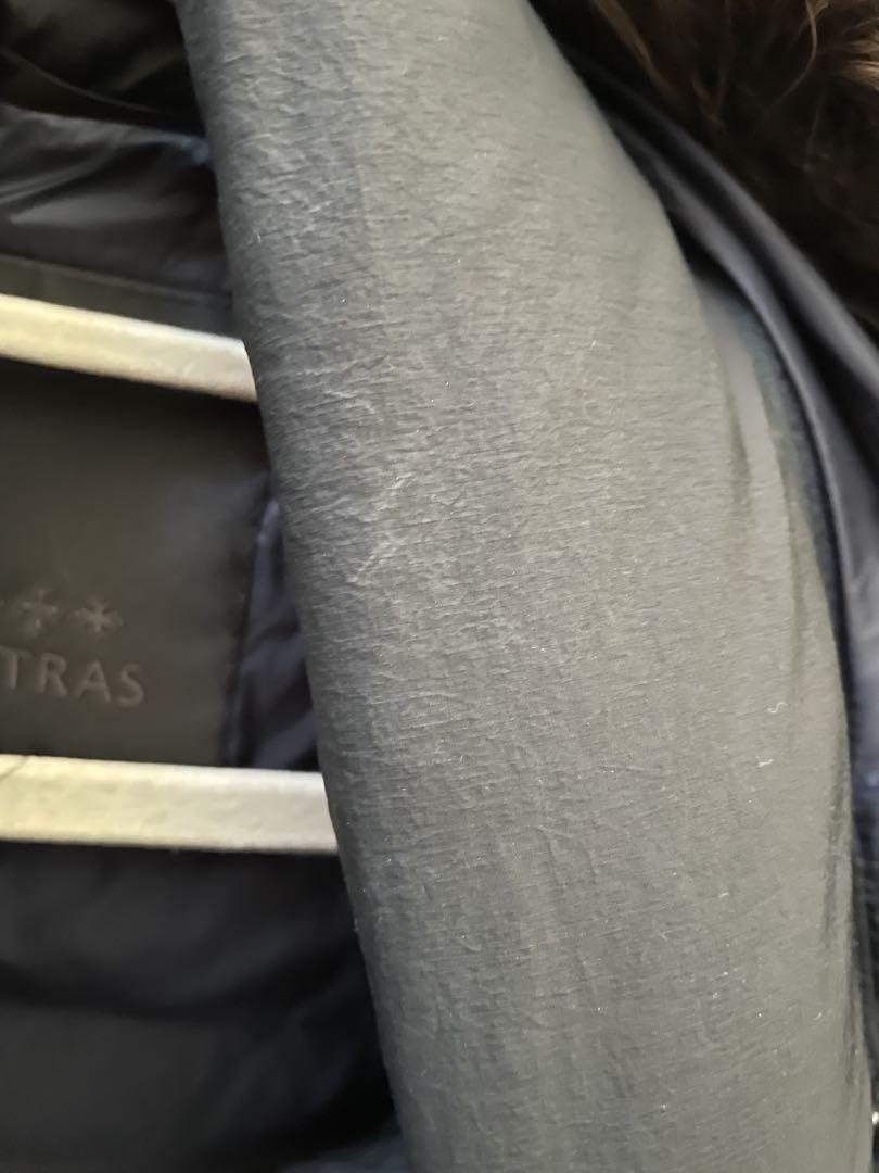 TATRAS ネイビー ダウンベスト ファー付き