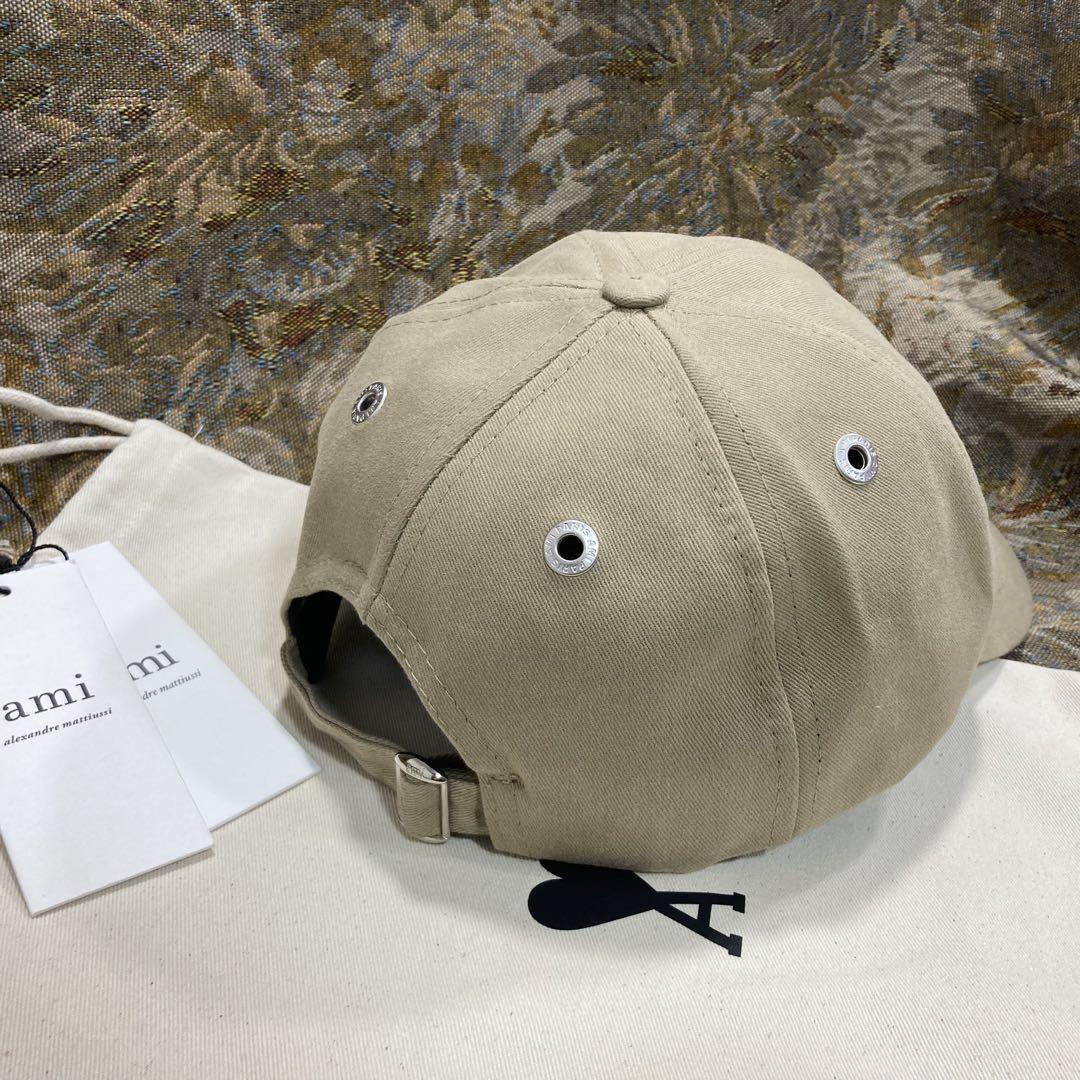 アミ Ami エンブロイダリー キャップ カーキ