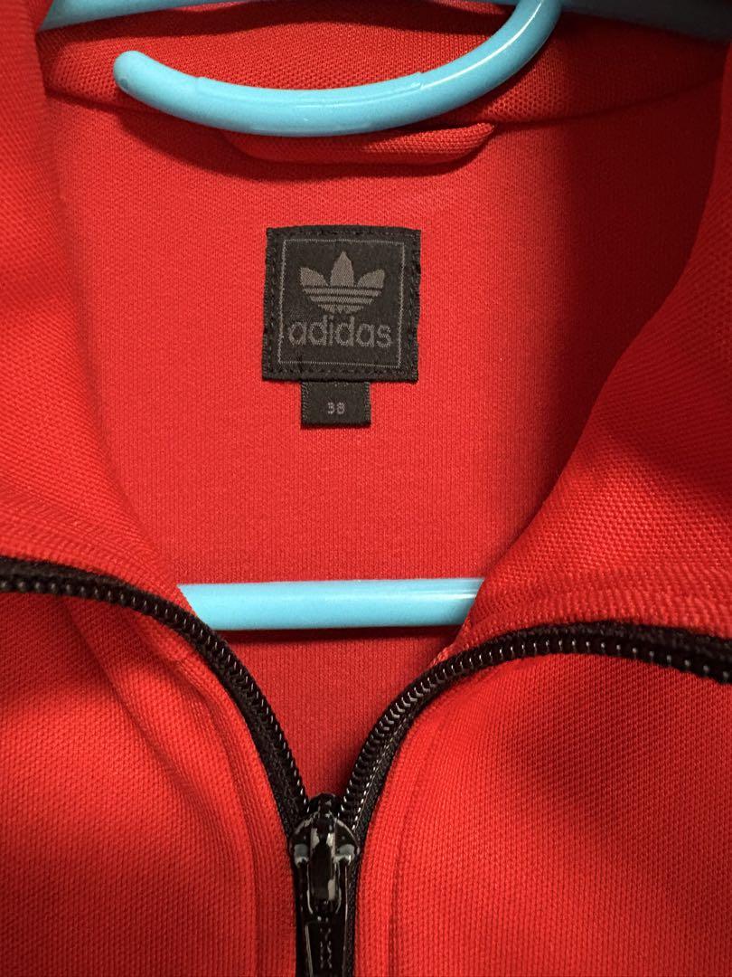 adidas(アディダス) / ジャケット/L/コットン/RED/無地/|古着