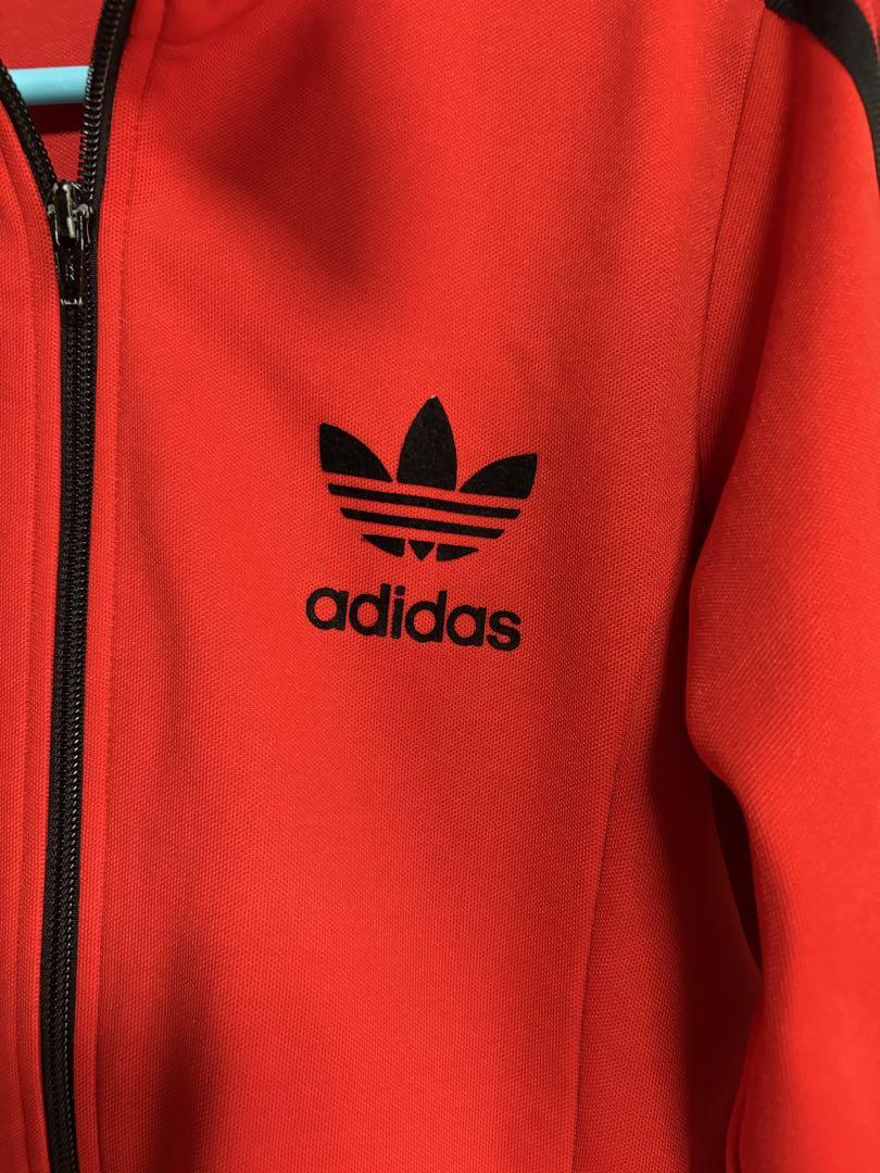 adidas(アディダス) / ジャケット/L/コットン/RED/無地/|古着
