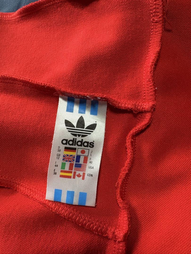 adidas(アディダス) / ジャケット/L/コットン/RED/無地/|古着