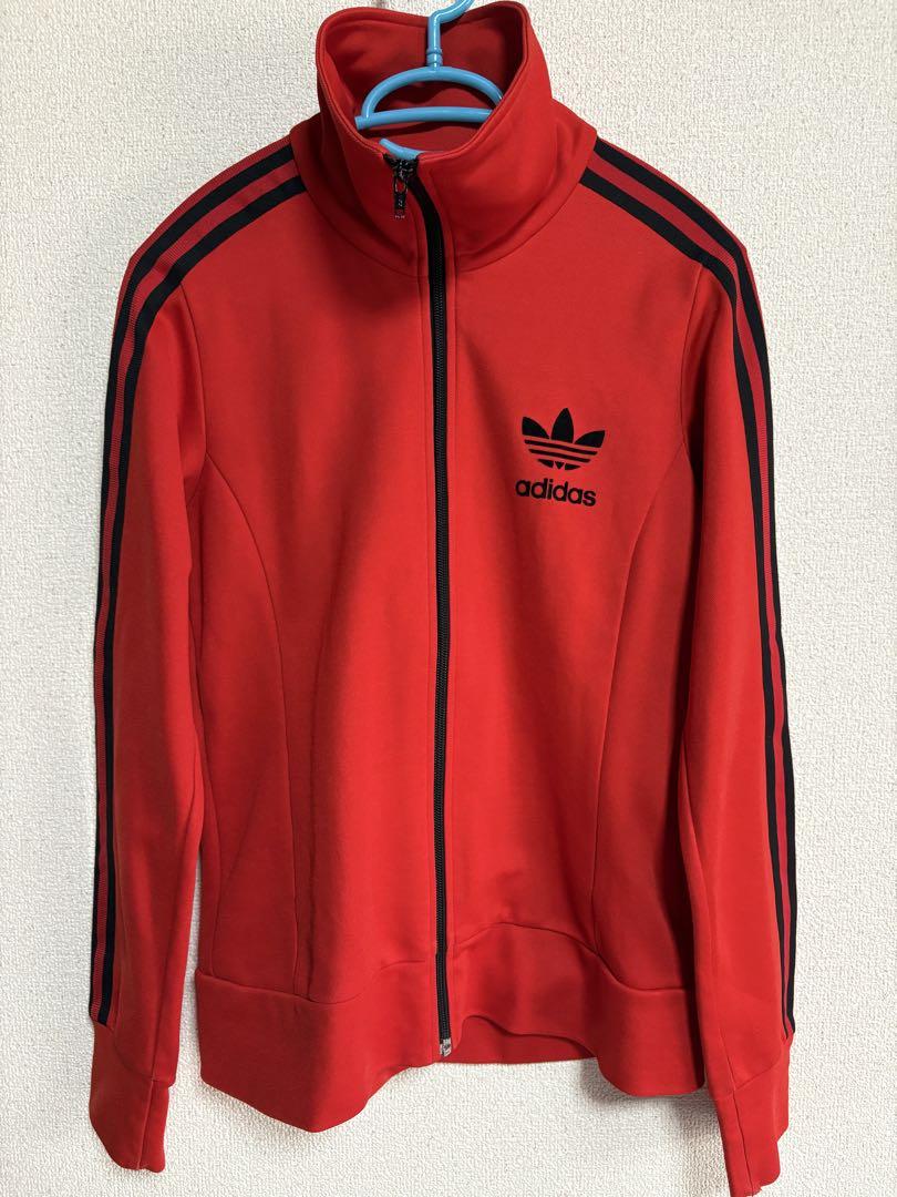 adidas(アディダス) / ジャケット/L/コットン/RED/無地/|古着